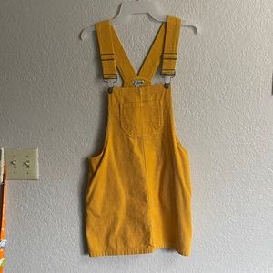Mustard-Yellow, overall dress